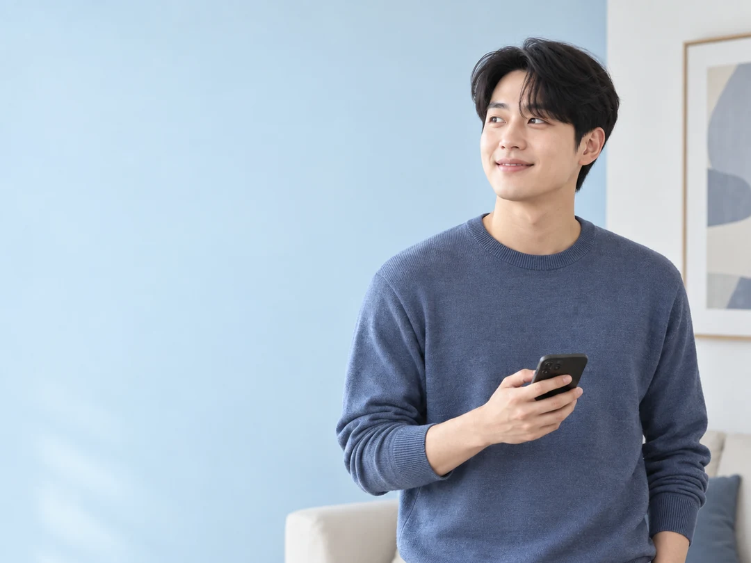 앱스토어 결제 방법 화면에서 휴대폰 결제를 확인하는 모습